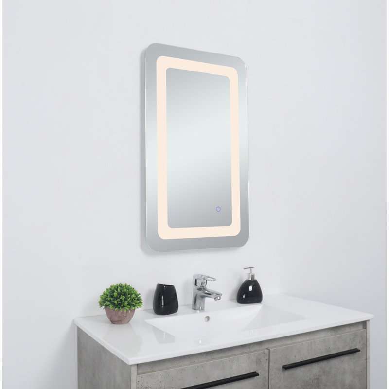 Miroir mural Juliane, Rectangle, 30 po x 27 po