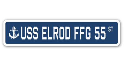 Elrod Ffg 55 Street Sign Heavy Duty Plastic 4" X 18"