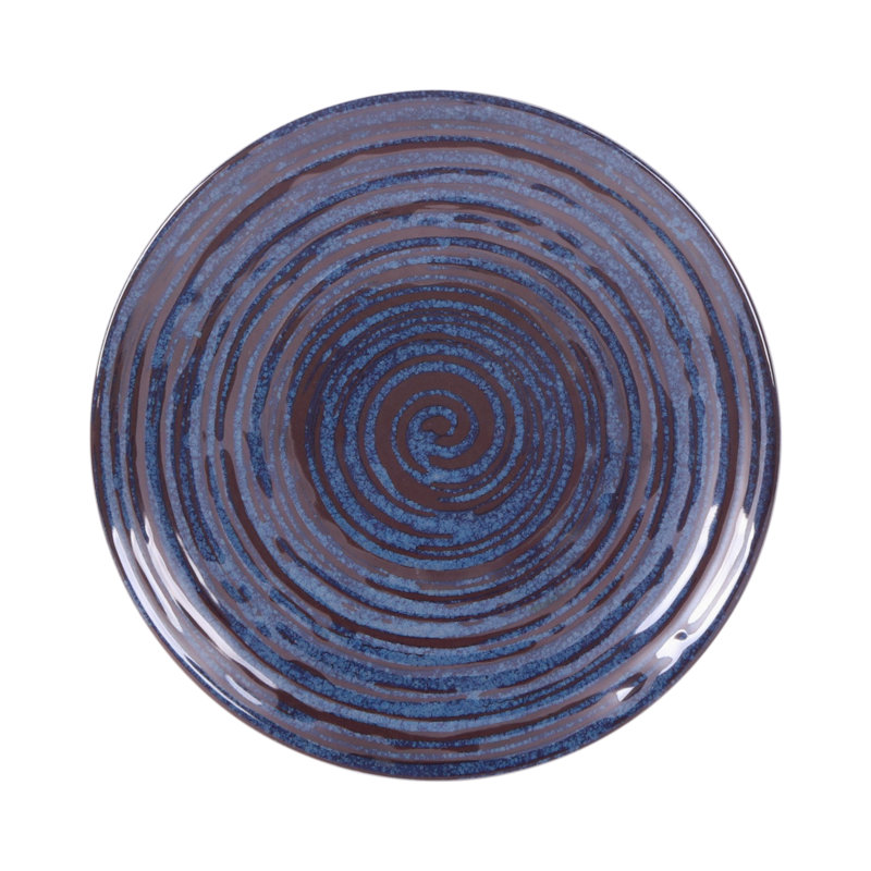 Assiette à salade ronde 8,75 po Stardust, Bleu
