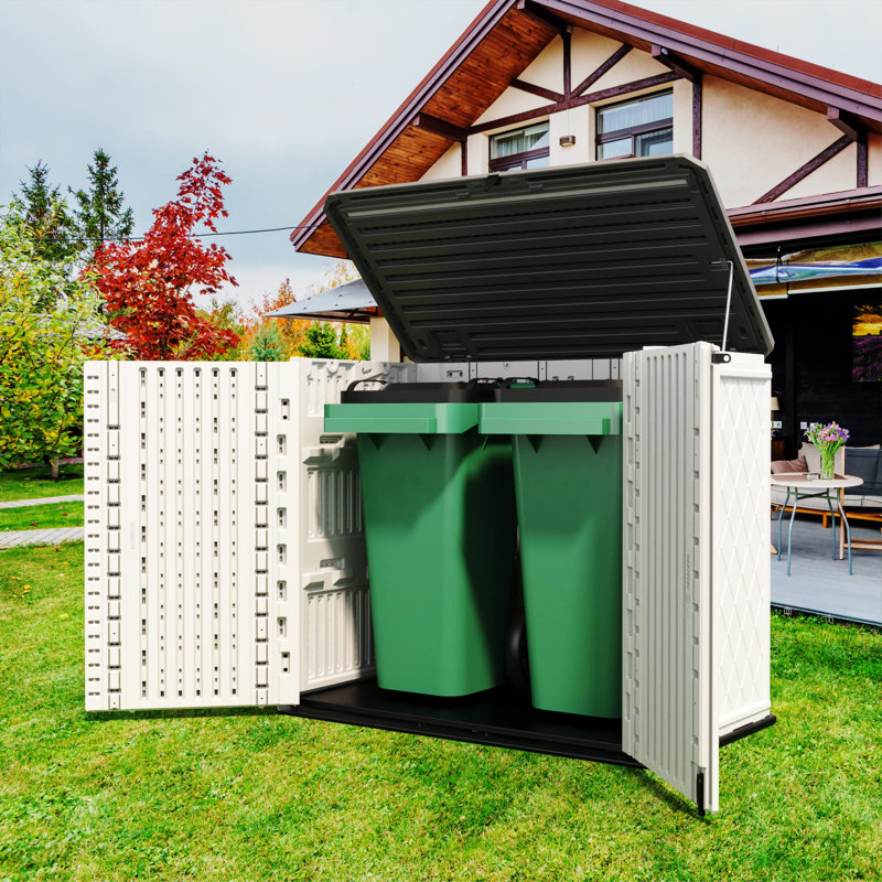 4ft. W x 2ft. D Resin Horizontal Storage Shed