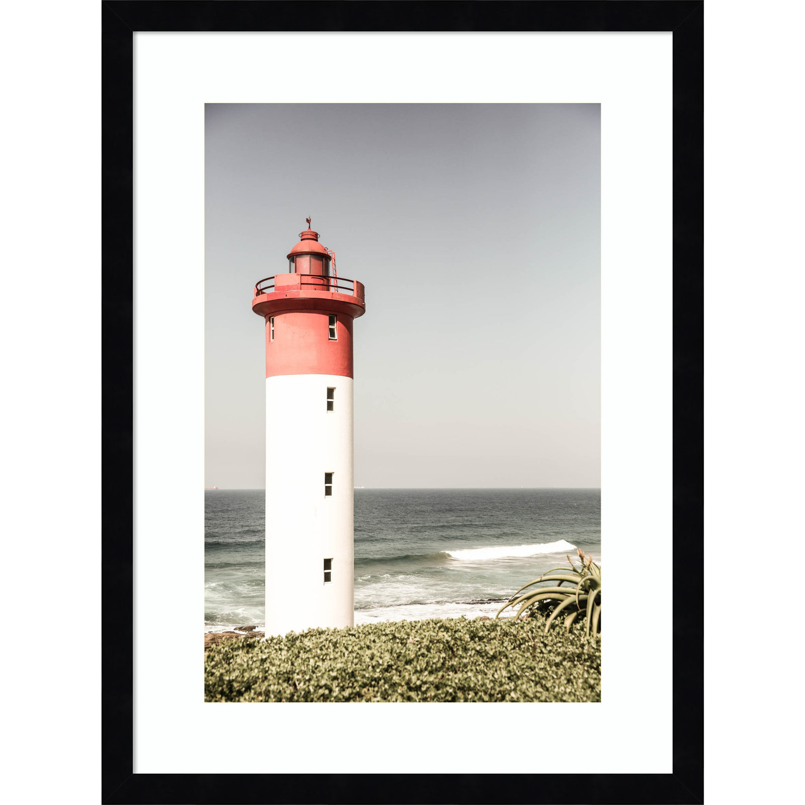 Daisey "Oyster Box Lighthouse" Print, Black, 21" H x 16" W