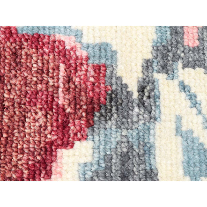 Tapis multicolore et rouille noué à la main de haute qualité, Rectangle 8 pi x 10 pi