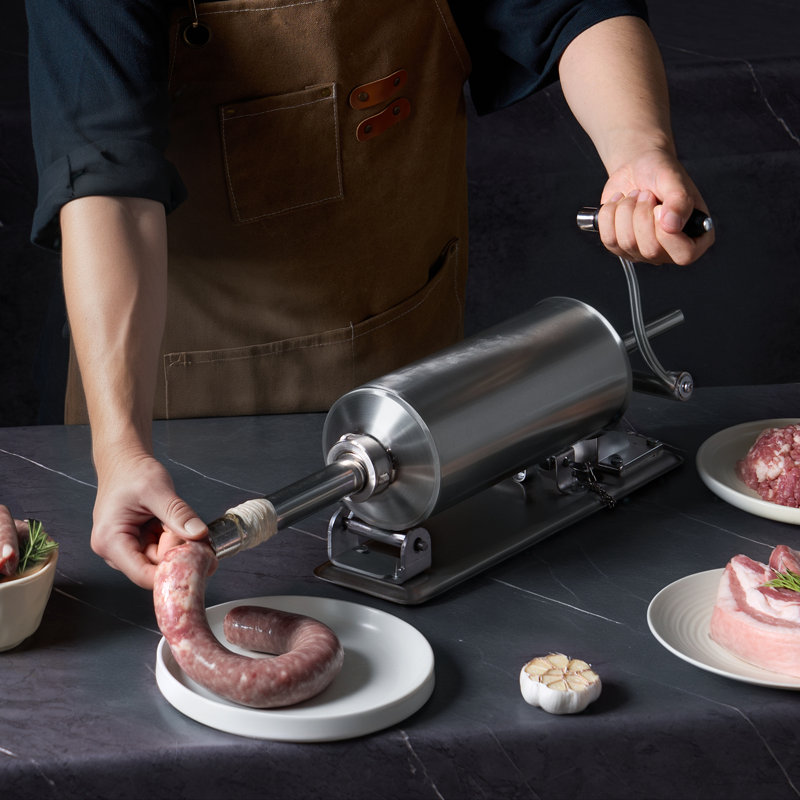 Bourreur à saucisse manuel, 2,5 L / 6 lb horizontal