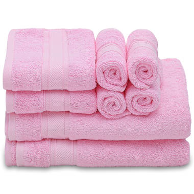 Lacoste Heritage Supima Cotton 6-Piece Towel Set, 2 Bath Towels, 2 Hand  Towels, 2 Washcloths, Celestial Blue