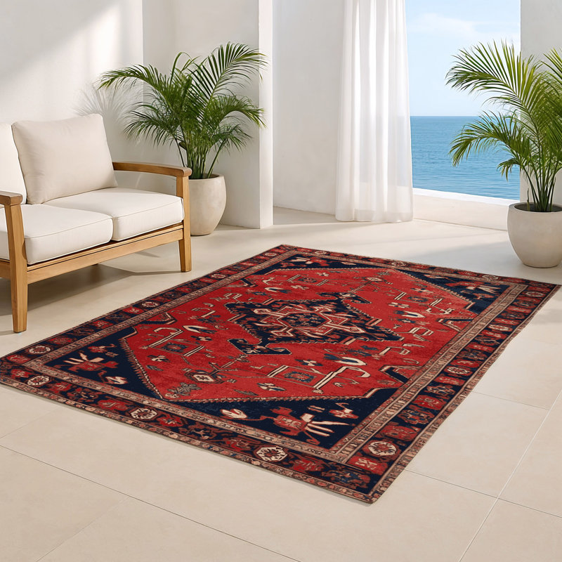 Turkish Brown Indoor and Outdoor Area Rug, Rectangle 2' x 3'