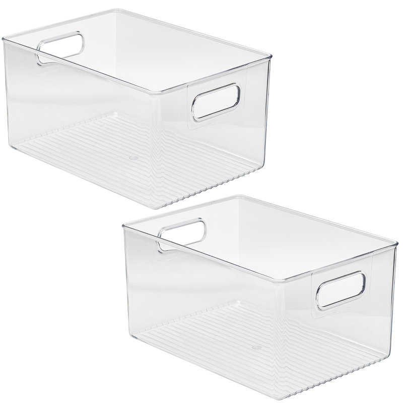 Sorbus Storage Bins Clear Plastic Organizer Container
