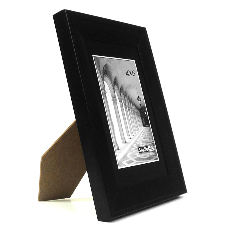 Wood Beveled Picture Frame, Silver, 7" x 5"