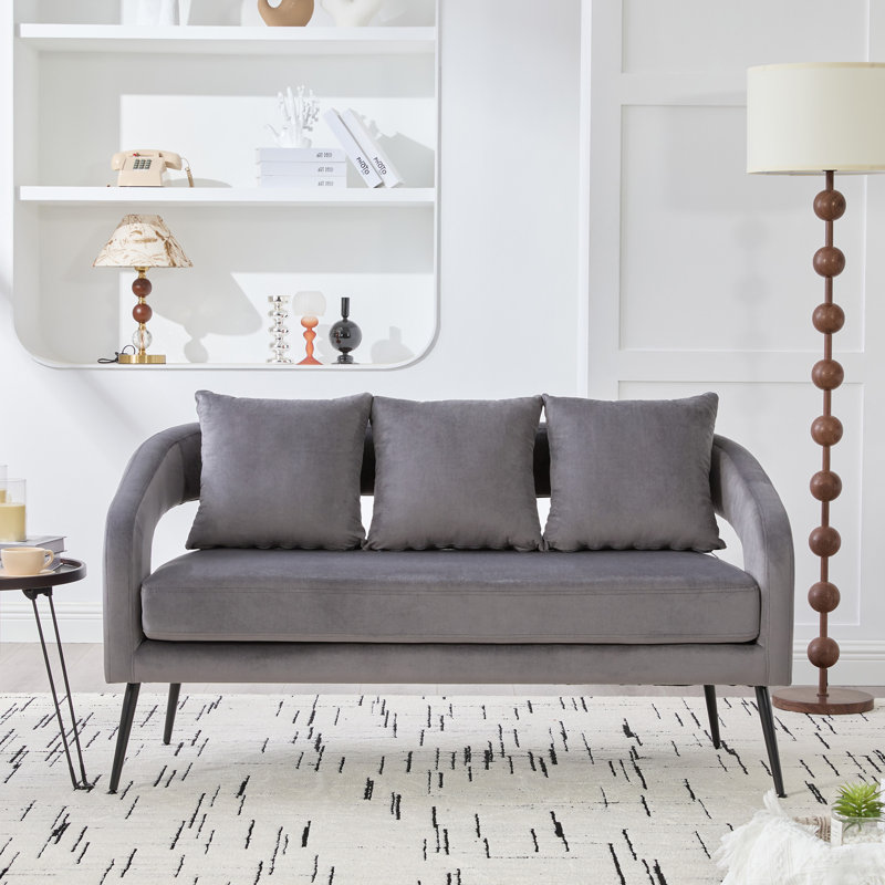 Canapé de 53,7 po Velcira, Grey