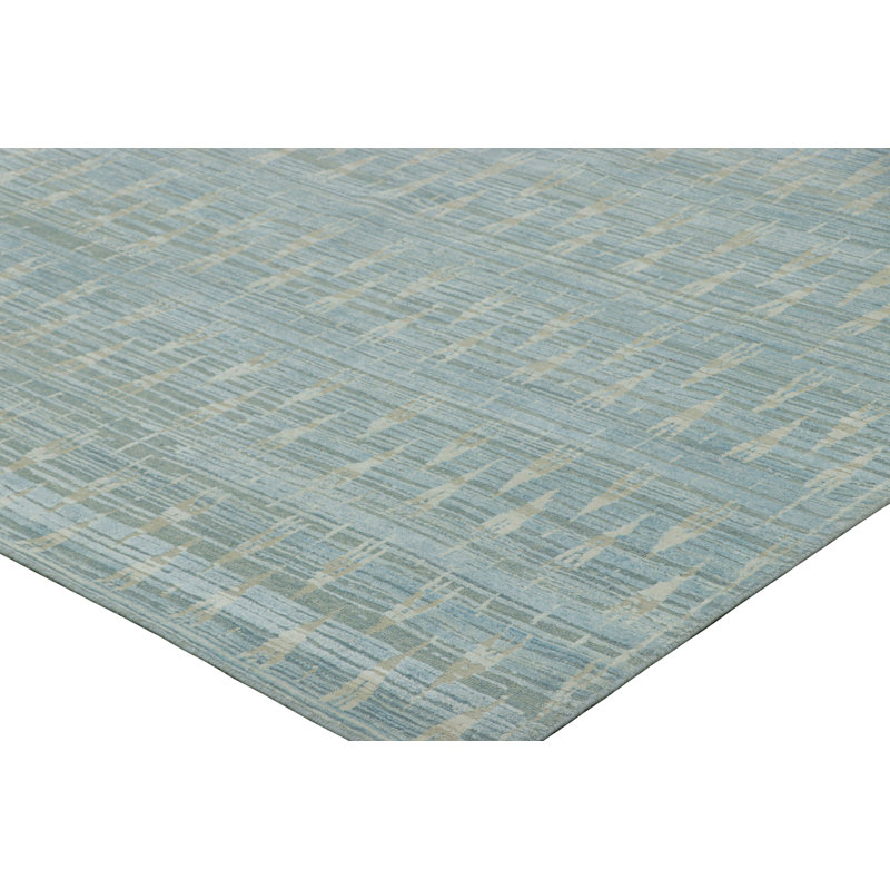 Handmade Silk and Wool Area Rug