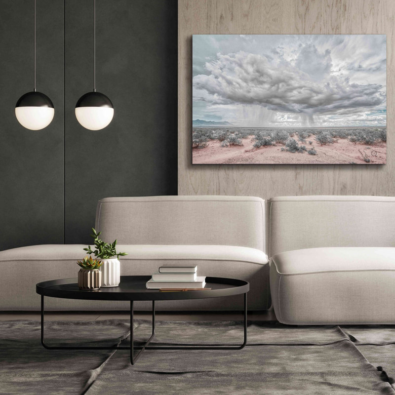 «New Mexico Rain» par Nathan Larson, art mural sur toile, H 40 po x l 60 po x P 1,5 po