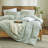 LIFETOWN Striped Duvet Cover Set 100% Washed Cotton Linen Like Bedding Set-114395752-114395749