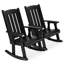 42 po Chaise berçante de patio en bois de sapin-148837975