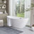 71" x 33" Freestanding Soaking Acrylic Bathtub-73719604