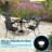 Round Glass Outdoor Dining Table