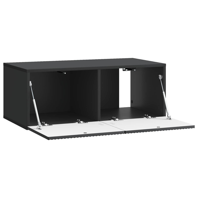 Unfinished TV Stand, 30cm H x 78.5cm L x 41cm W, Black