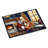 Tibetan Spaniel and Santa Claus Doormat-112753751