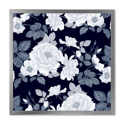 " White Roses In Shades Of Gray II "