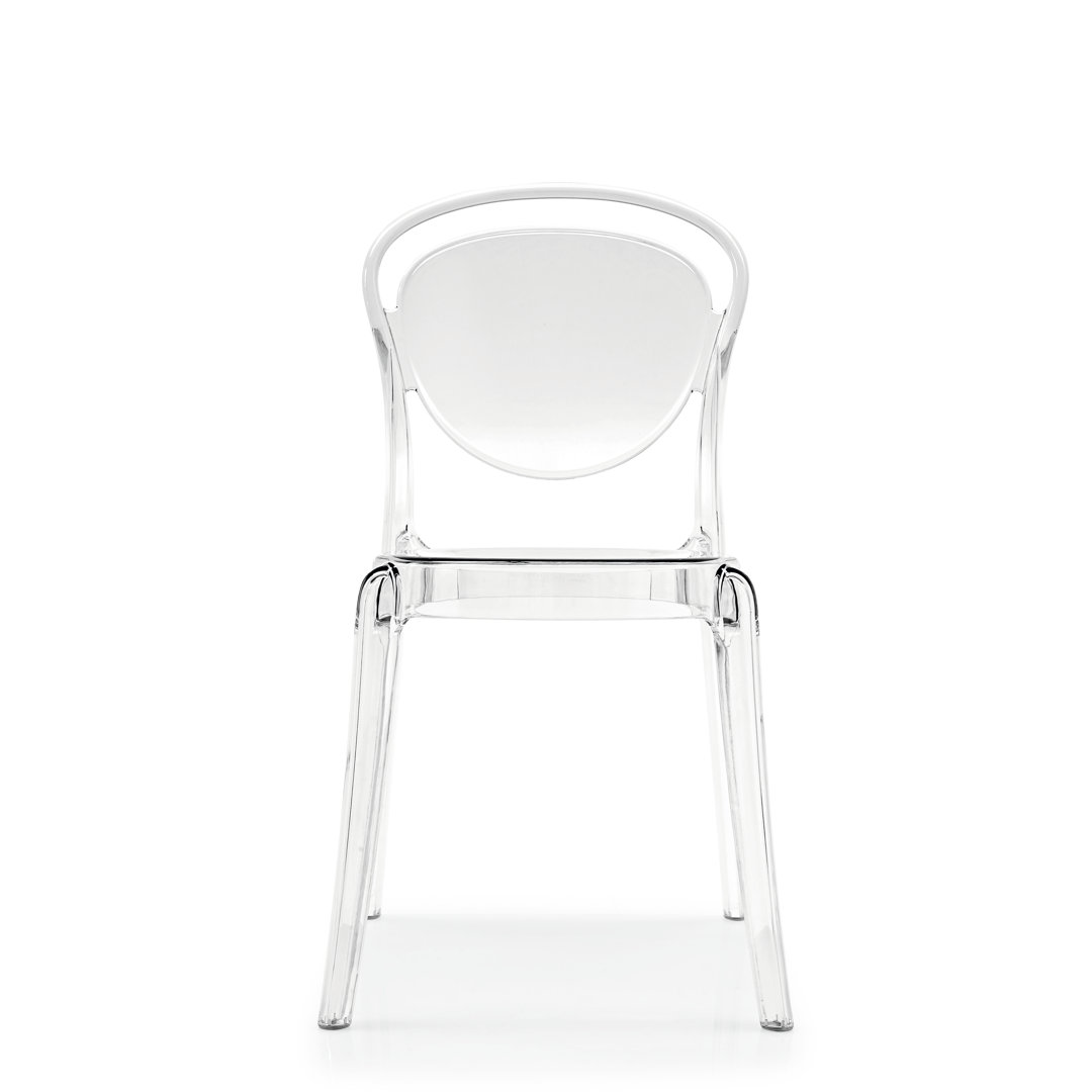 Parisienne Transparent Chair with Polycarbonate Seat Calligaris 