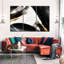«Black Contemporary Abstract», reproduction sur toile-105075747