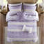 Courtepointe Seersucker avec jeté - Design, microfibre imprimée et apparence-118907634