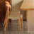 Durable Brown Rubber Wood Woven Rope Dining Chairs