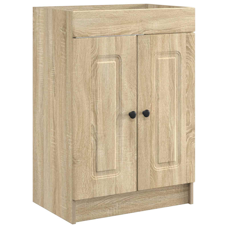 56cm Bathroom Vanity Base Only, Sonoma Oak