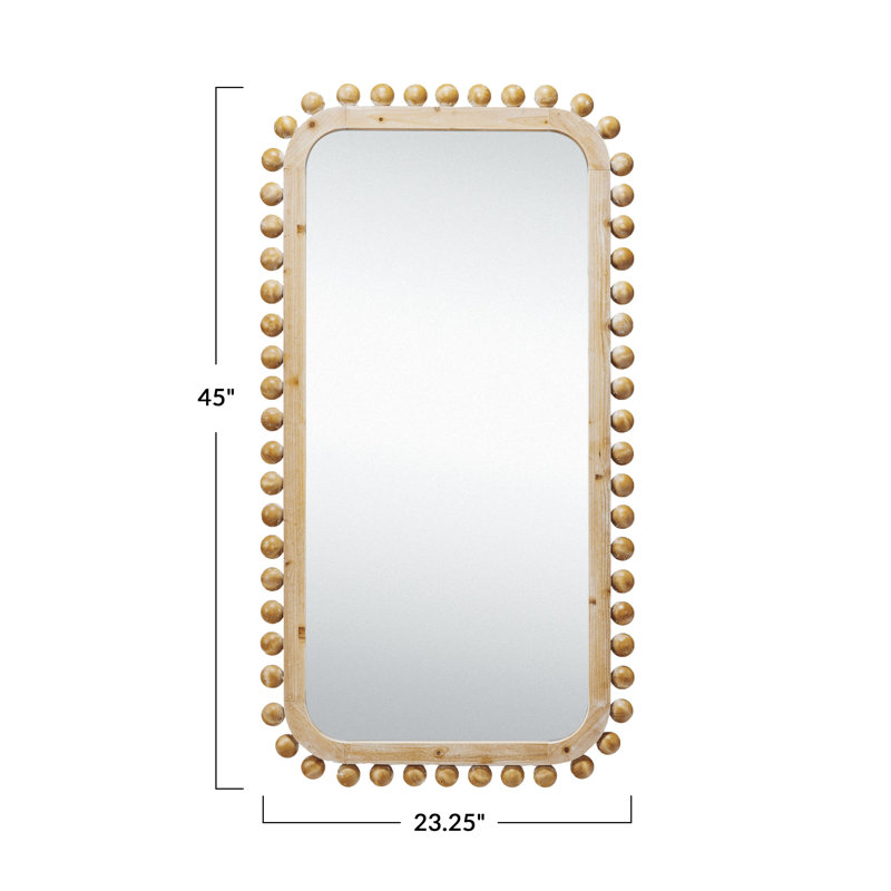 Firwood Boho-Southwestern Rectangular Wall Mirror