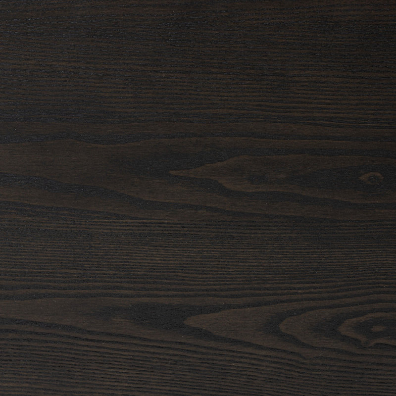 Zuma Solid Wood Coffee Table, Smoked Black Ash