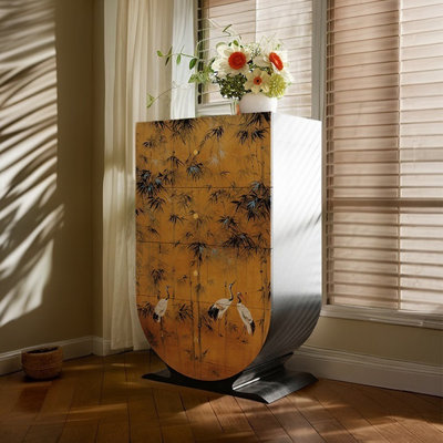 Modern creative wooden four-drawer accent chest