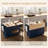 Rolling Kitchen Island Drop Leaf, Kitchen Cart On Wheels, Top Breakfast Nook With Storage Drawers, 4-Door Cabinets And Spice Rack-1840784546