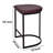 Upholstered Counter Stool with Metal Frame