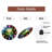 Nature Landscape Wall Clock with LED Lights(1) Art - 12'' Modern Glass Wall Clock
