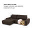 Sabria 3 Seater Sofa Bed-593807117