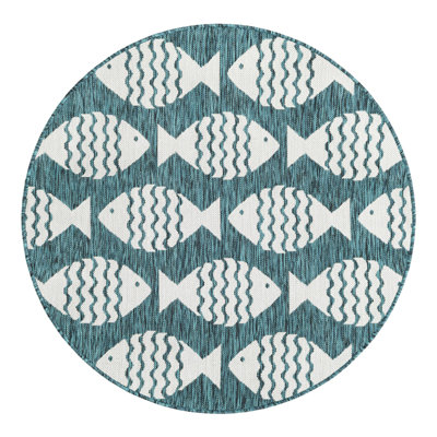 Outdoor Coastal Indoor/Outdoor Area Rug