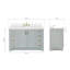 Meuble-lavabo simple en bois massif 55 po gris Freitas avec comptoir en quartz blanc pur 1,5 po, évier central rectangulaire-489904031-421849407-421849345
