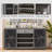70.9" Bar Cabinet With Fridge Space-123014986