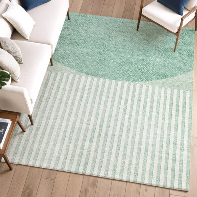 Premium Machine Washable Mayfield AMF2134 Geometric Rug
