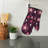 Blushing Love Hearts Oven Mitt Cotton Twill