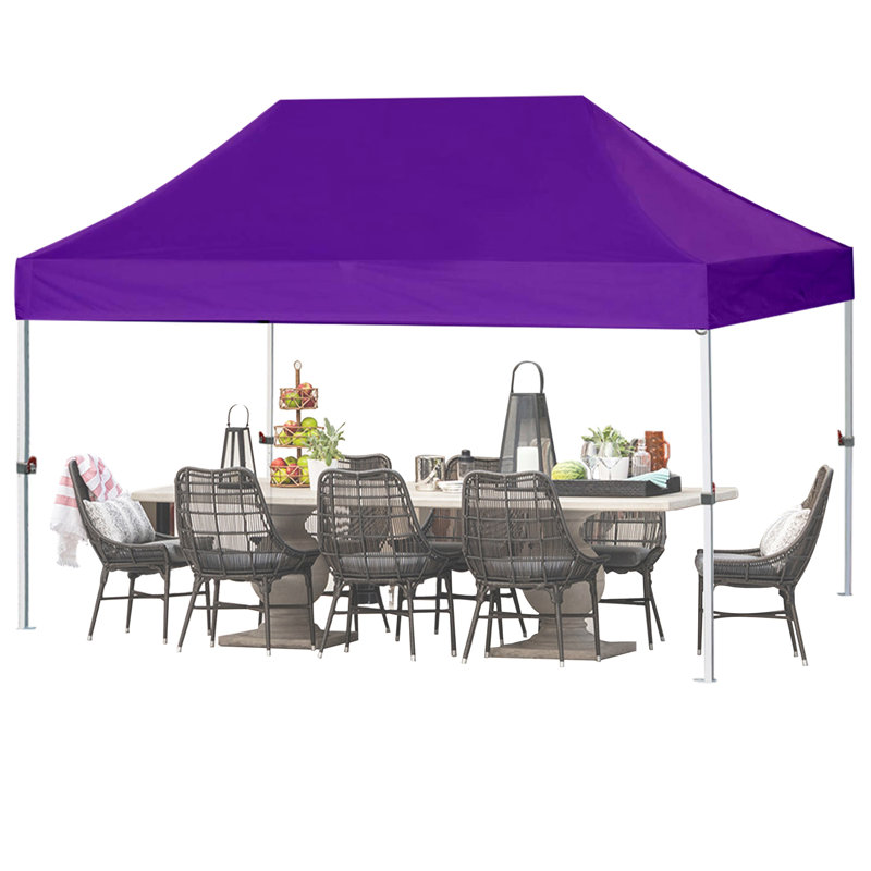 Auvent en acier Amaziyah, Mauve, 10 pi x 15 pi