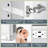 Recessed or Surface LED Mirror Medicine Cabinet, Defogger, Touch Sensor, Dimmer, Outlets and USBs-767494694