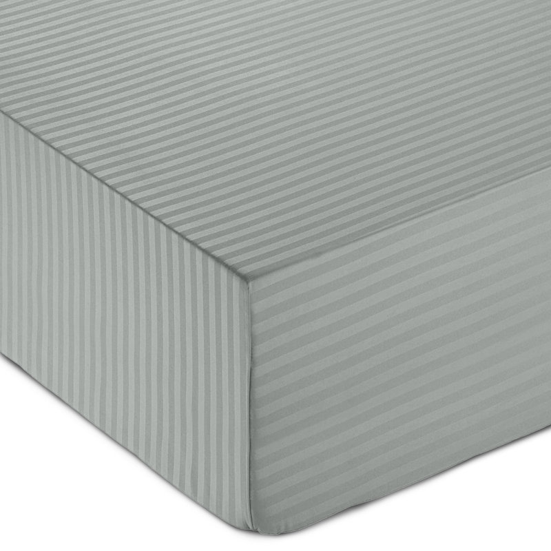 Gerde Super Soft Microfiber Extra Deep Fitted Sheet, Kingsize (152 x 200cm), Grey