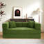 Convertible Sleeper Sofa With Removable Armrests, Corduroy Fabric Sofa Couch, No Assembly Required For Living Room, Dorm, Studio-849271566-854940597