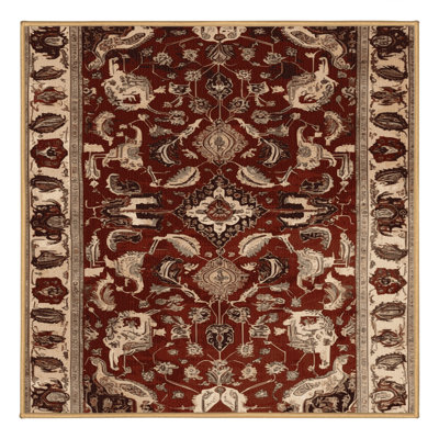 Tapis brun lavable à la machine