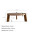 Table basse ronde en bois faite à la main - Rustique naturel 36 po Table basse en bois robuste et sécuritaire pour le salon