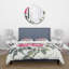 Ensemble de housse de couette Traditional - pivoines mauves rétro - microfibre de polyester-66389464