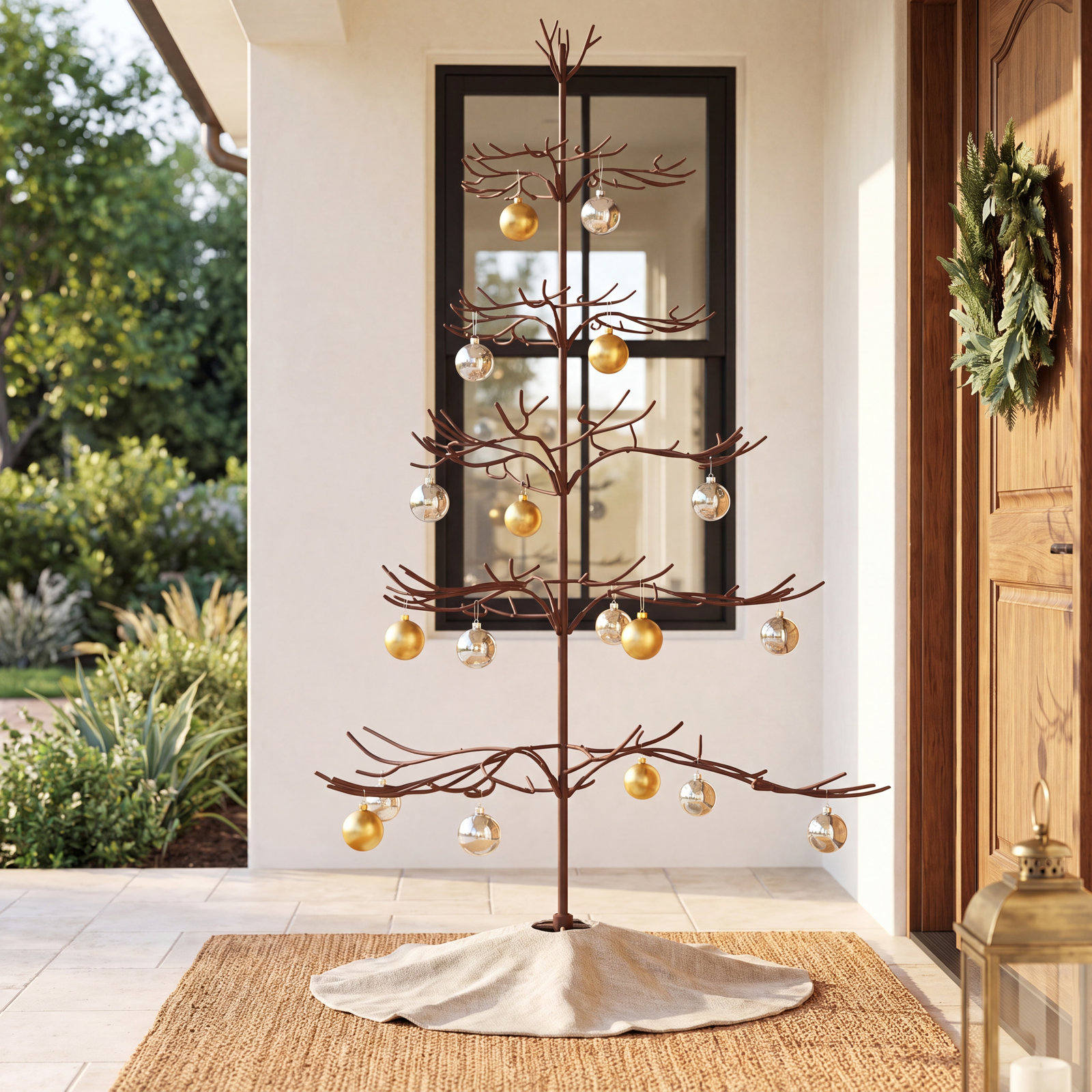 Decorative Ornament Tabletop Tree, Brown