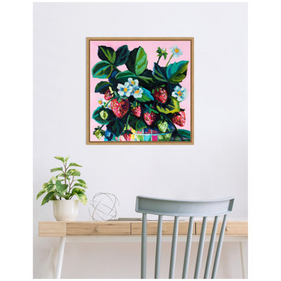 Disco Berries by Rachel Christopoulos Framed Canvas Wall Art Print