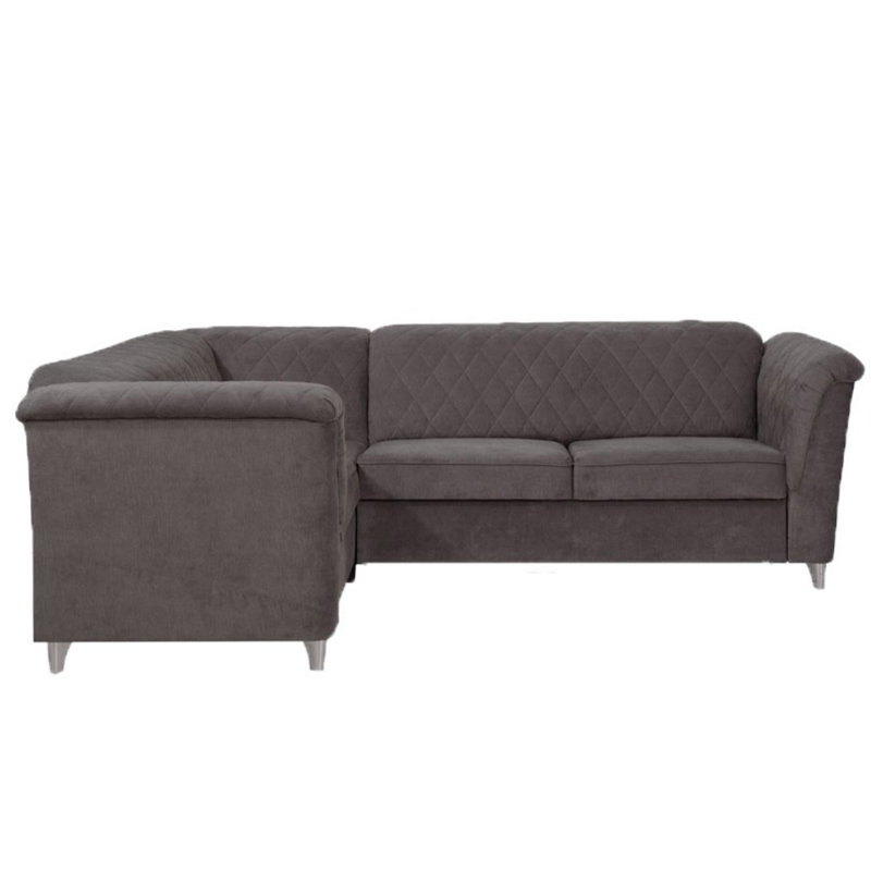 Fairfax 4 Seater Corner Sofa , Left, Dark Grey