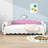 Twin Upholstered Princess Daybed with Crown Headboard and LED Lights-1944742004-1944742007