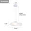 Luminaire suspendu unique en tissu à 1 lumière DEL